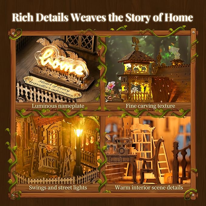 DIY Miniature Building Kit with Spark LED Lights